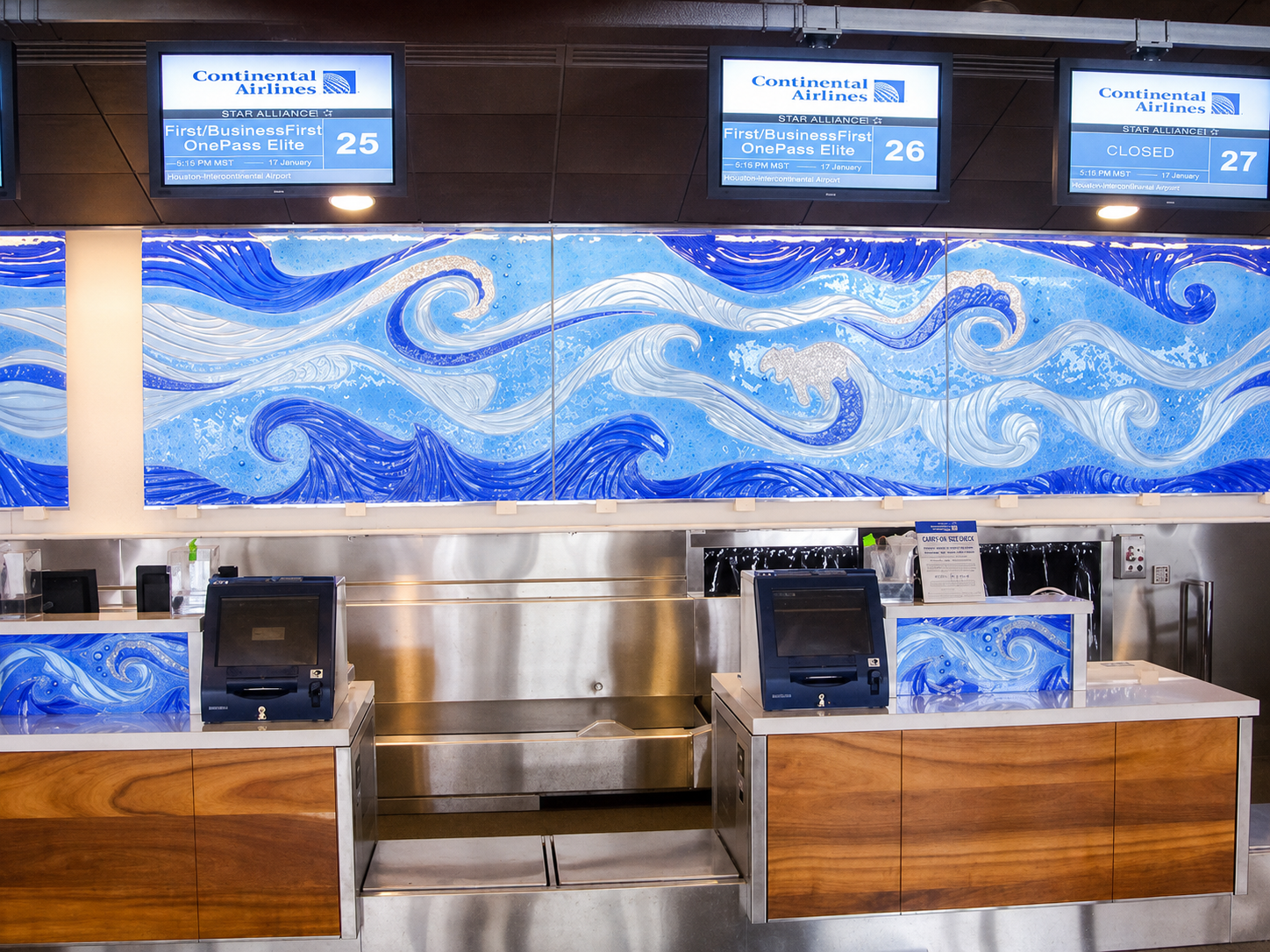 Honolulu International Airport check-in counters