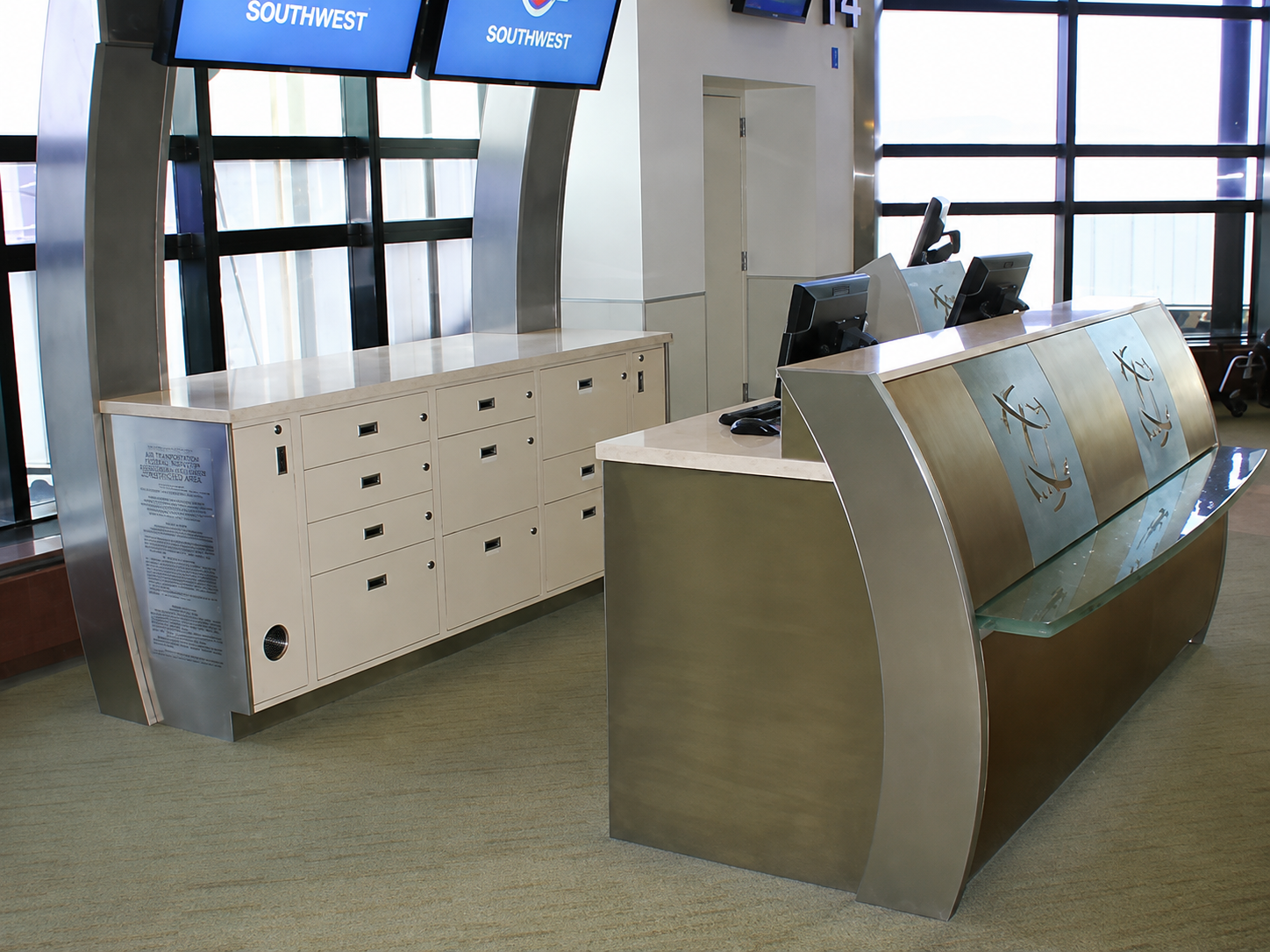 SJC Airport Renovation terminal installation
