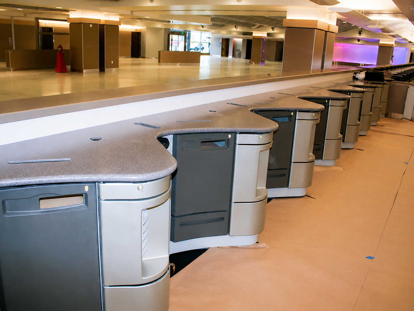 SJC Airport Renovation counter installation